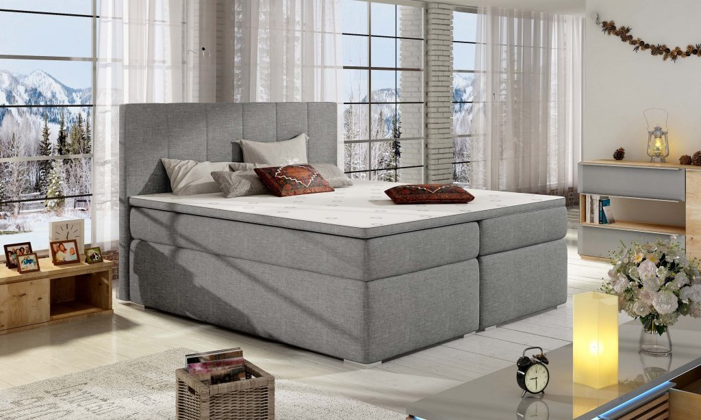 Boxspring Francoske postelja Bolero - 140x200 cm